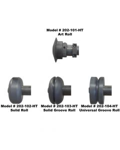 Art High Throat Bead Roll Kit - Steel / Nylatron (4 Rolls)